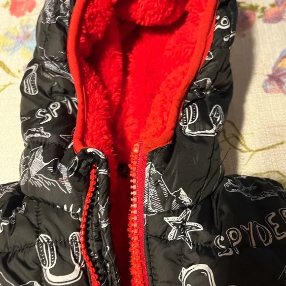 Spyder Black and Red Kids snowsuit new with tags - Picture 4 of 9